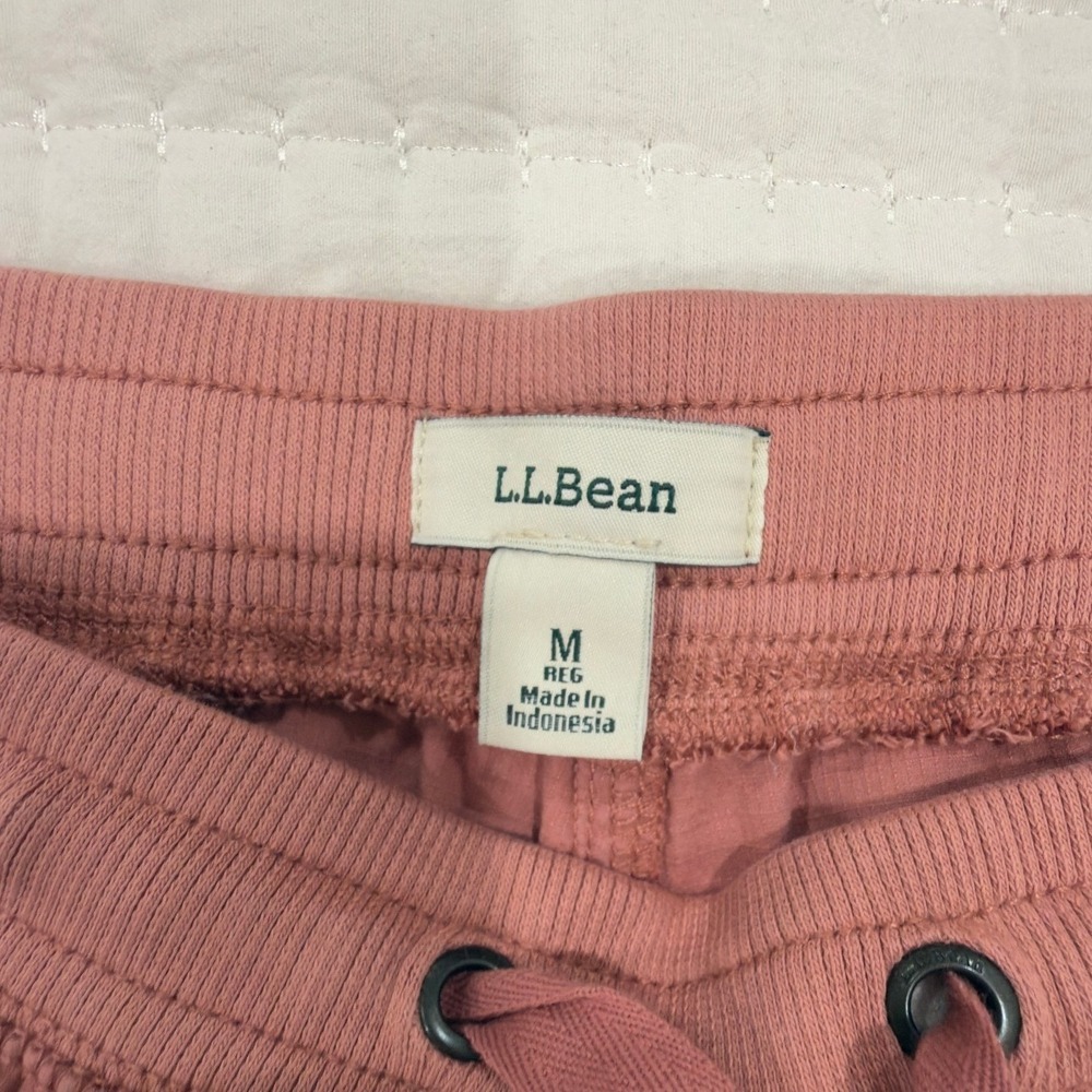 LL Bean Vista Camp Shorts Womens Medium Pink Cotton Spandex Drawstring 506768 - Picture 3 of 8